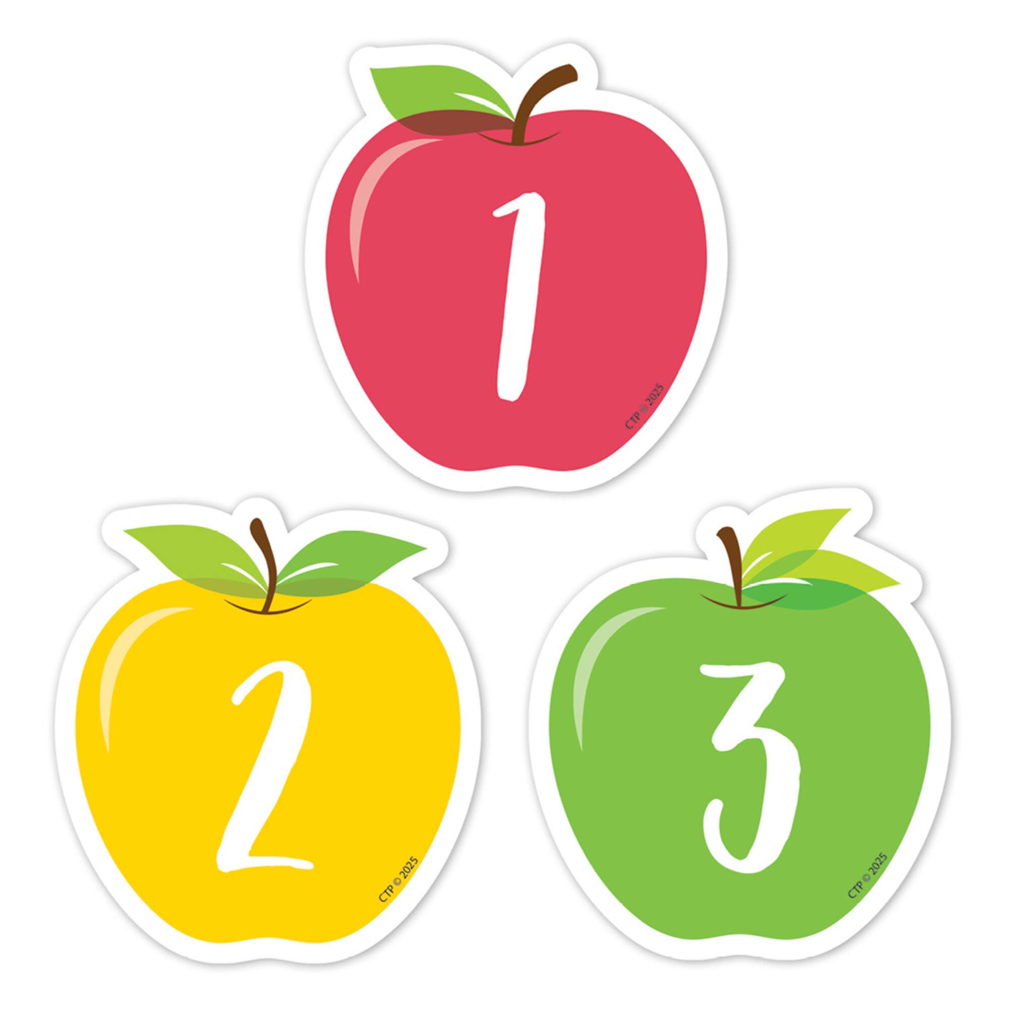 Creative Teaching Press® Apple Time Apples Calendar Days, 35 Pieces Per Pack, 3 Packs